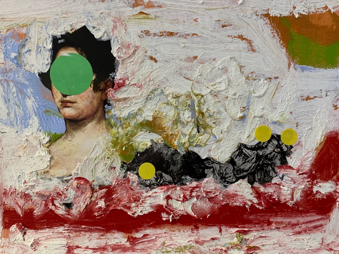 Didier Scheuren: ungewiss, 20x30, mixed media on paper, 2023, (c) D. Scheuren